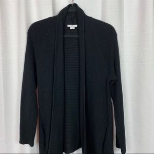Helmut Lang Wool/Angora Long Black Cardigan Sz.M